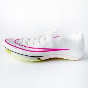 Nike Air Zoom Maxfly Track Spikes Mens Size 11.5 Shoes White Pink Volt With Tool